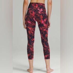 NWOT Lululemon Align High-Rise Crop 21" Intensity Pink Blossom Multi